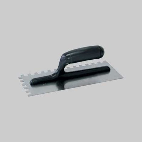 Frattone dentato c/manico in abs 28x12 cm - dentatura 7x7 mm MADE IN ITALY