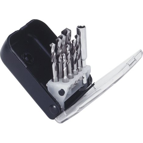 Exact Spiralbohrerbit-Set ClipSet E Spibo-Bits HSS 3-10 mm Sechskant Metallbohrer