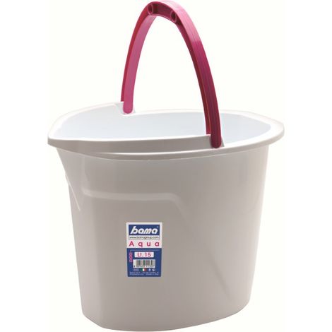 Secchio aqua litri 15 39x28x31 cm bama - bama spa