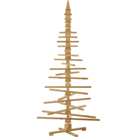 Árbol de Navidad de madera KOTKA 210 cm Madera de Pino Maciza vidaXL (1/5)
