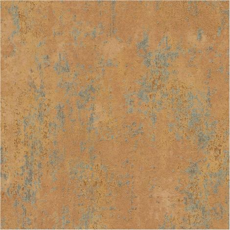 Plaster look wallpaper wall Profhome 786296 hot embossed non-woven wallpaper textured with metallic highlights and metallic highlights brown ochre brown platinum orange brown 5,33 m2 (1/5)