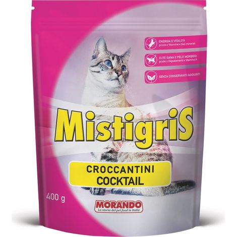 Croccantini per Gatti ''Misura Tigris'' Gusto Cocktail Gr. 400 12 Pezzi