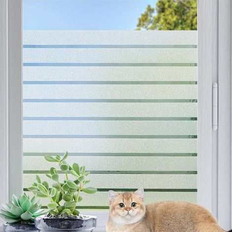 Film fenêtre électrostatique opaque 45x200cm – Protection UV 99% – Amovible et repositionnable – Pour espaces confinés (1/5)