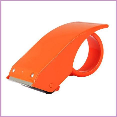 Distributeur automatique de ruban d'emballage, 2,4 pouces, rechargeable, couleur rouge, pour arts et travaux manuels (1/5)