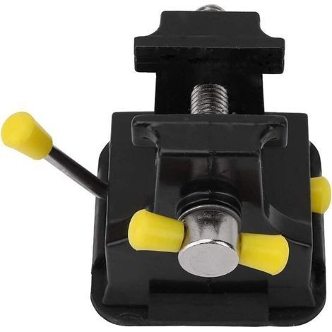 Universal Mini Bench Vise 38mm, Aluminum Alloy Bench Vise, Mini Carving Table Vise with Suction Cup Base, DIY Tool for Model Cutting (1/4)