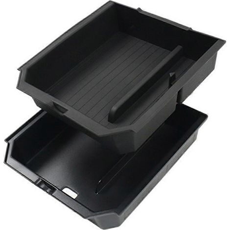 Accessoires pour console centrale de voiture 2024 : boîte de rangement à double couche, plateau (1/4)