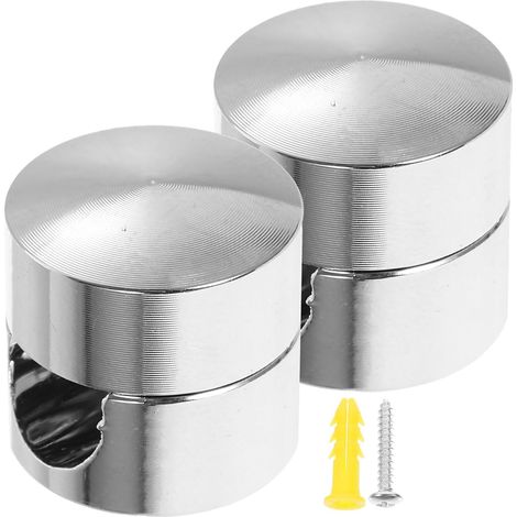crochets de suspension en aluminium argenté pour plafonniers (1/5)