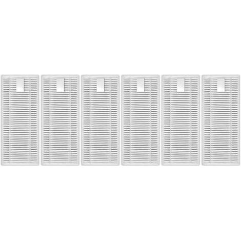 Lot de 6 filtres HEPA pour aspirateurs robots – filtration à 99,9 % – compatibles avec Lefant M310 – blancs – 10 x 5 cm (1/4)