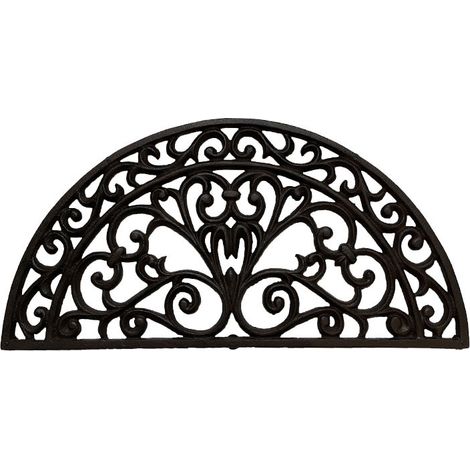 Gratte pieds en fonte demi lune 61x31x2cm (1/2)