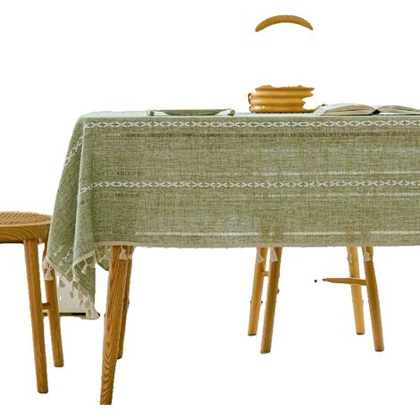 Nappe, Réutilisable, Design Élégant, 140x140cm-a, vert-a (1/2)