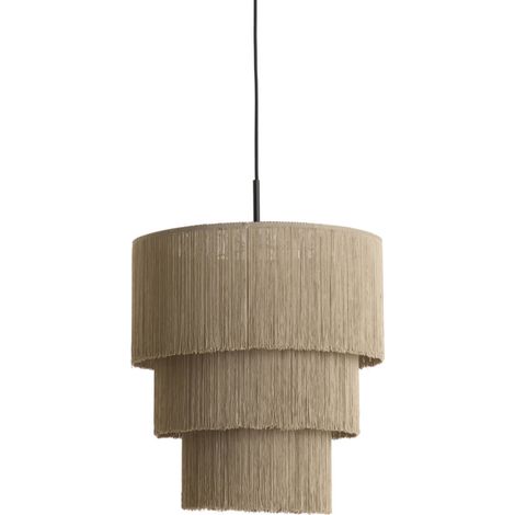 Light & Living - suspension - MALAIKA - taupe - métal - lustre -