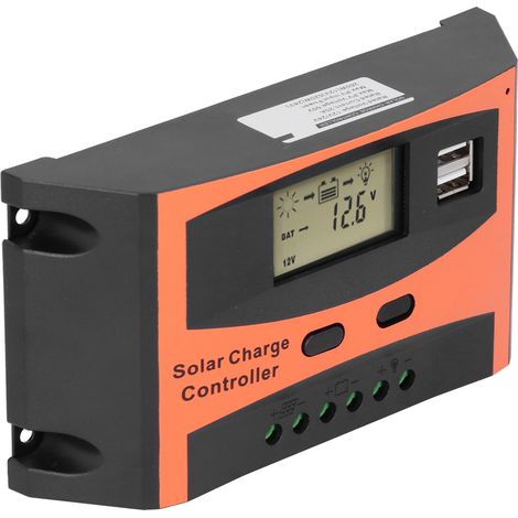 Régulateur de Charge Solaire 20A 12V 24V Automatique LD2024 pour Batterie (1/5)