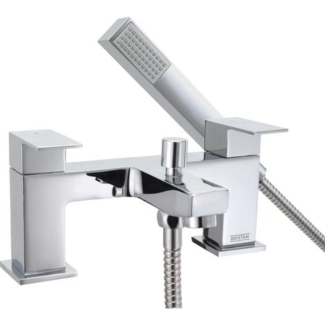 Bristan Qubo Bath Shower Mixer Tap - Chrome (1/2)