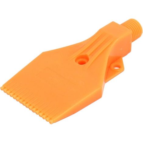 Buse de soufflage d'air plate à trois trous, filetage mâle 1/4 BSP, ABS, orange