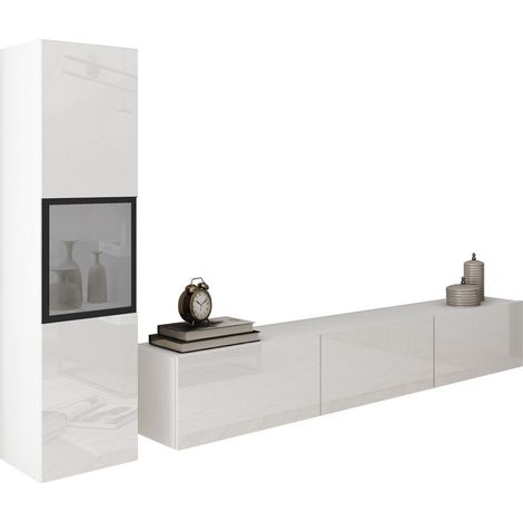 Ensemble de salon Sarasota 192, Blanc + Blanc brillant (1/5)
