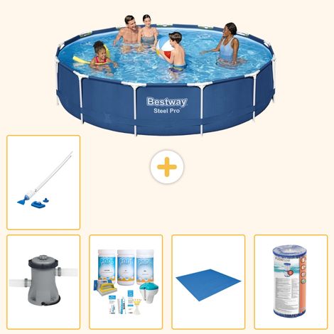 Bestway Bestway Steel Pro Ronde - 396x84 cm - 6-pièces  S22113 (1/4)