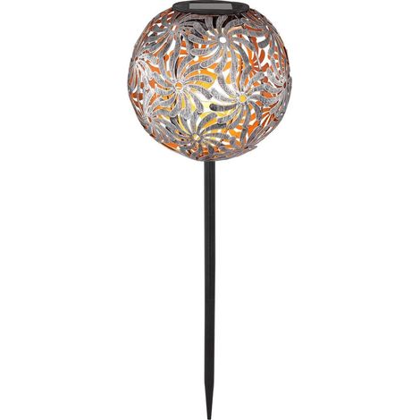 Luminaire extérieur LED Globo métal argenté Ø 18,5 cm 0,06 W 3000 K IP44 réf. 33632 (1/3)