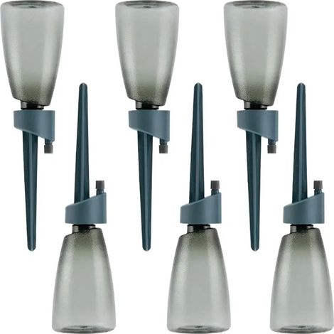 (A) Lot de 6 arroseurs automatiques pour plantes et fleurs d'intérieur et d'extérieur, système d'irrigation goutte à goutte automatique. (1/4)