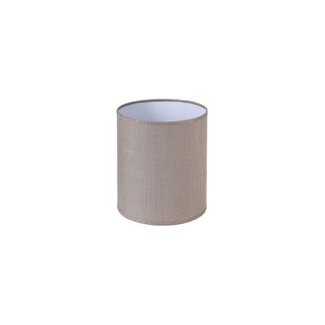 Paralume Cilindro Happy E27 Grigio Lino 15dx15dx18h