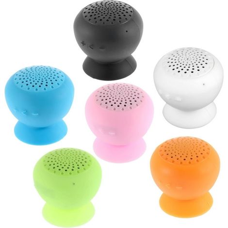 TrAdE Shop Traesio - Mini Cassa Amplificata Ventosa Bluetooth Sound Impermeabile Altoparlante Speaker -