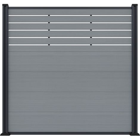 MALCHOW WPC-Zaun, Smoke white 180 x 180 cm