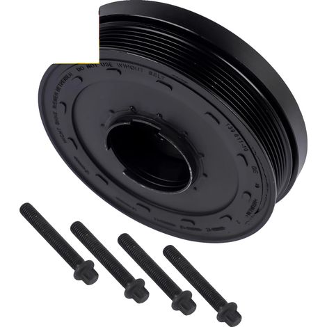 Puleggia albero motore, spessore 78,0 mm, diametro esterno 180,0 mm, 6 scanalature, codice motore N47 D20 A N47 D20 C, compatibile con diversi modelli di auto di lusso (1/5)