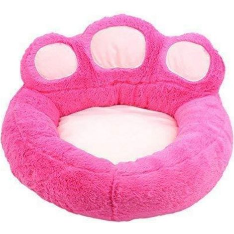 Hundebett Bärentatze abnehmbar waschbar Indoor/Outdoor L:73x80cm rose
