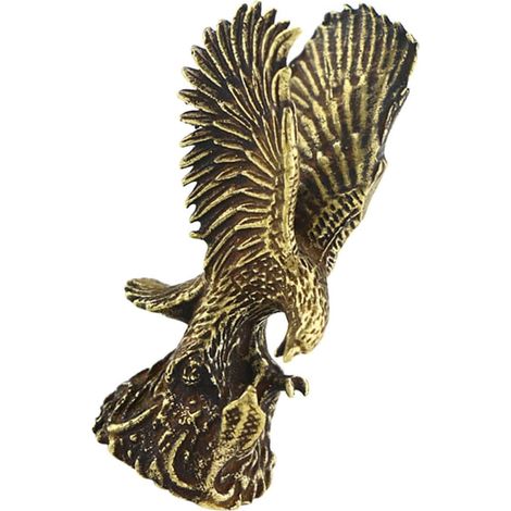 vintage en laiton représentant un oiseau de proie bijou