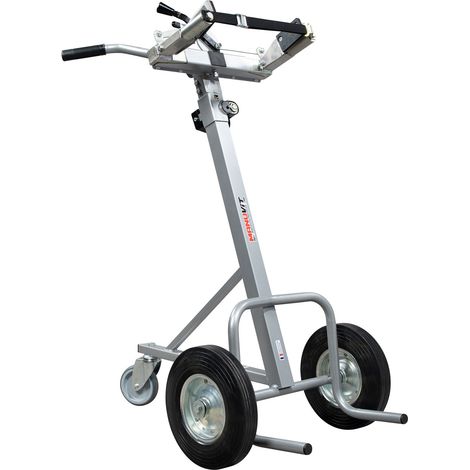 Manuvit Sackkarre für Transport von Gasflaschen mit 200x300mm Durchmesser u. patentierten Hebesystem Backenmodell automatische Klemmung (1/4)