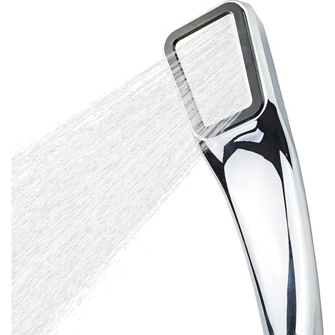 Pommeau De Douche - Presión Alta - Ahorro De Agua - Acabado Cromo - Rosca Universal 1/2 Pulgada - 12 Cm (1/5)