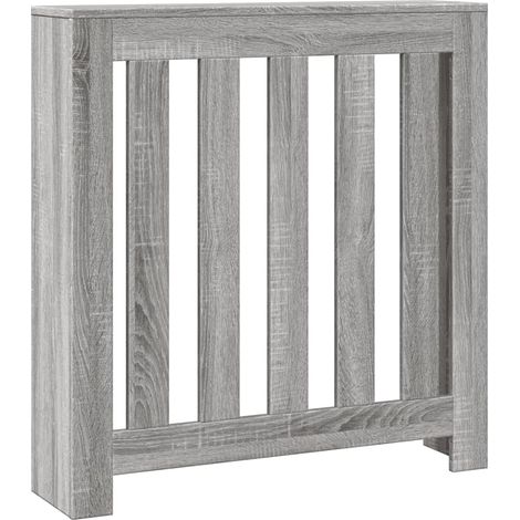 Cache-radiateur sonoma gris 78x20x82 cm bois d'ingénierie