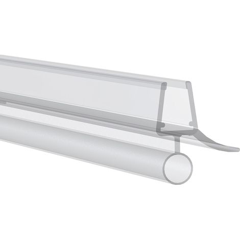 Duschdichtung 1000mm passend für Glasstärke 6/7/8mm transparent, Duschtürdichtung für Glastür mit Streifdichtung, 1 Stück