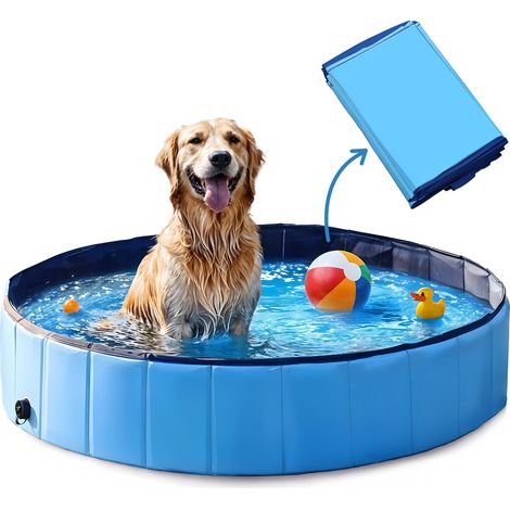 Faltbarer Gartenpool für Hunde, Tiere und Kinder DEXTER 120x30cm (1/5)