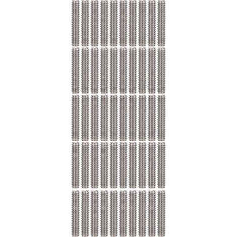 Kit d'assortiment de 50 vis sans tête en acier inoxydable A2-70, vis de fixation M2x10