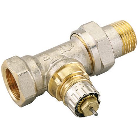 Corps de vanne à présélection Danfoss RA N droite 013G0014 bague sans outil fileté ton or/argent