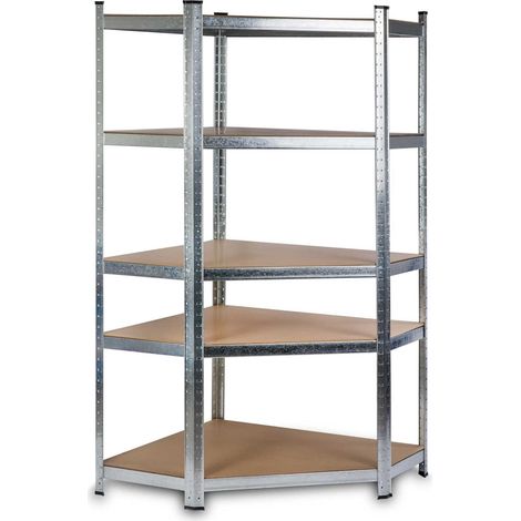 Metallregal 180 x 90 x 40 cm - funktionelles und stabiles aufbewahrungsregal in silber das perfekt passt in - garage - archiv - lager - speichern - keller - das regal nimmt wenig platz ein