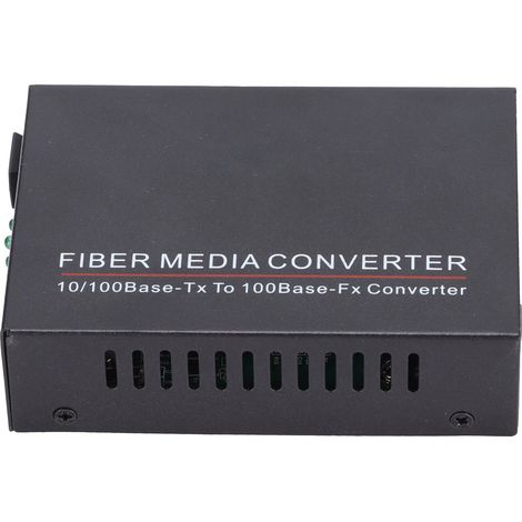 Émetteur-récepteur fibre optique TBCMC3312ES20A 100M Monomode 20KM SC 1310NM Convertisseur de média 100-240V (Prise UE) (1/5)