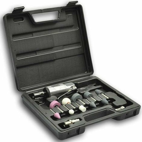 Coffret meuleuse pneumatique + meules 16 pieces (1/5)
