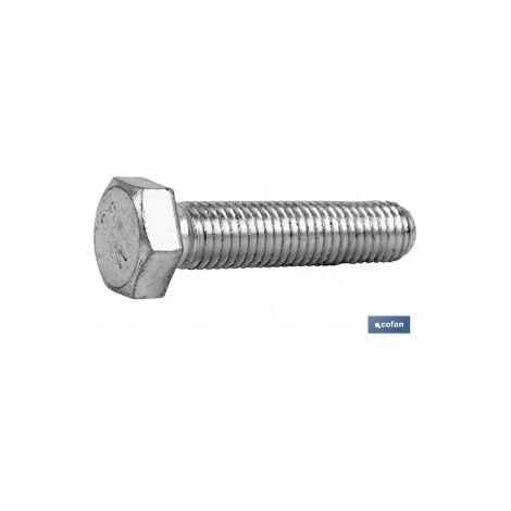 Pack mit 200 DIN-933 C-8.8 M-5 X 10 Z Schrauben aus verzinktem Stahl