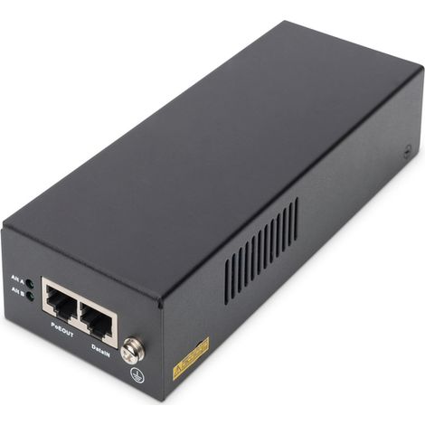 Digitus Digitus Iniettore PoE++ Ethernet Gigabit, 802.3bt, 85 W