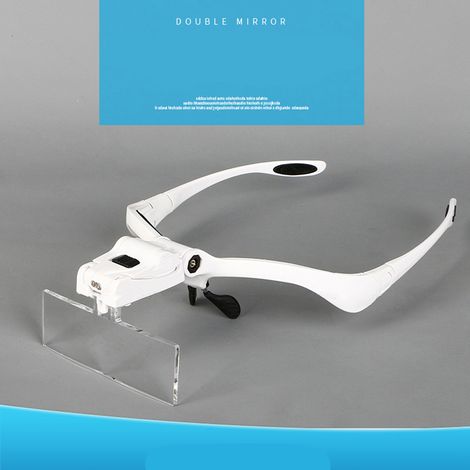 Loupe frontale lumineuse 5X, extensible et légère, pour travaux minutieux et modélisme (1/5)