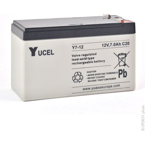 Batterie plomb AGM YUCEL Y7-12 12V 7Ah F4.8-Yucel (1/5)