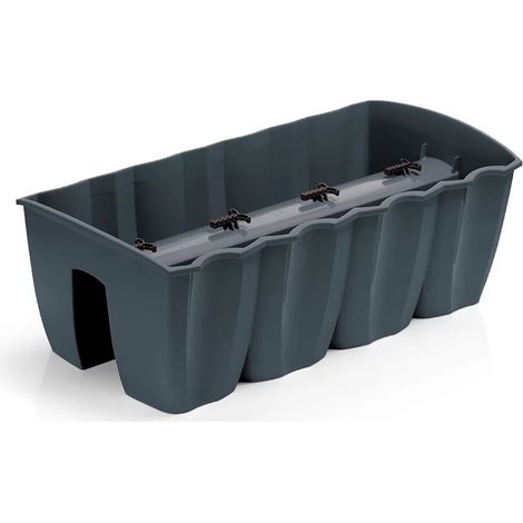 Vaso da fiori con ringhiera CROWN DCRO600 Antracite