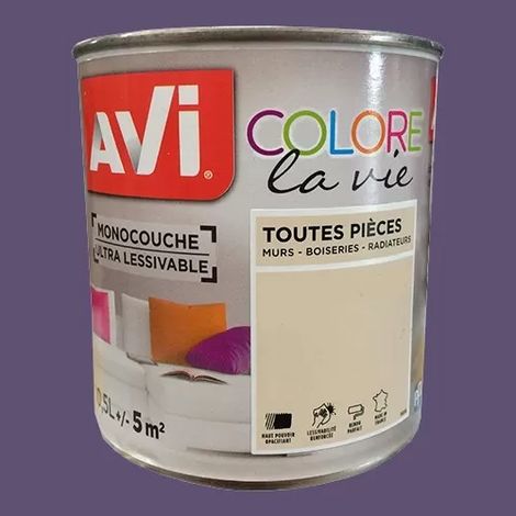 AVI Colore la Vie Peinture Toutes pièces Sirop de violette 0,5 L (1/2)