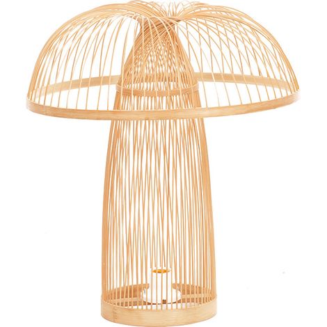Lampe bambou naturel (1/4)