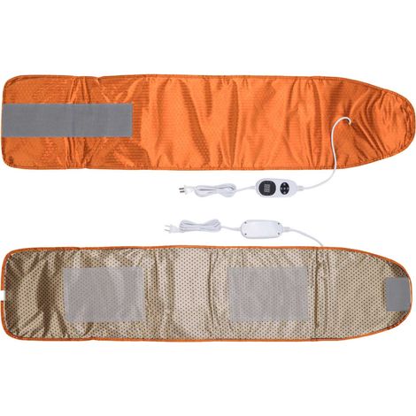 Ceinture chauffante infrarouge lointaine pour la perte de poids à domicile, ceinture vibrante amincissante pour le ventre, brûle-graisses abdominales, CN 220V Orange (1/5)