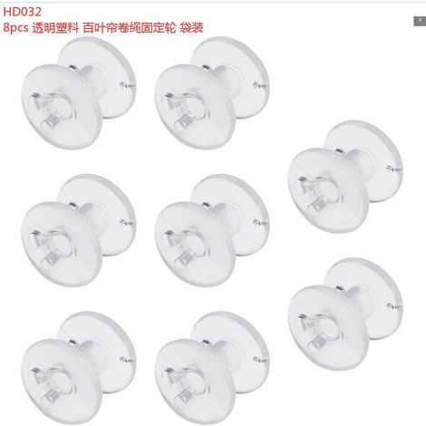 Ensemble d'accessoires pour enrouleur de cordon transparent en POM (8 pièces) pour stores vénitiens