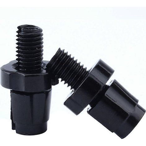 Parfait pour une paire de vis de réglage de freins M7, accessoire pour vélo pliant de montagne en alliage d'aluminium à pignon fixe (noir) - (1/4)