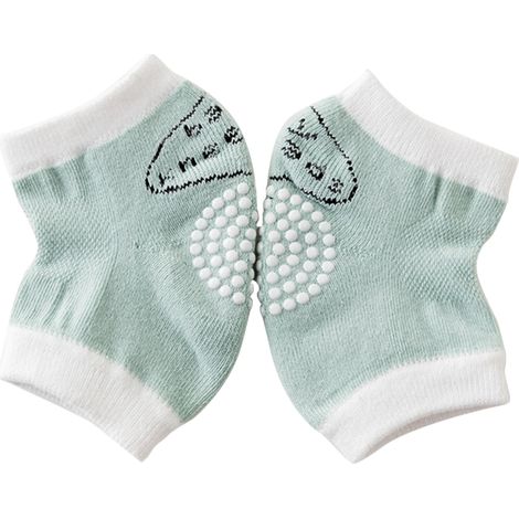 Lot de 2 genouillères bébé antidérapantes pour rampement, protège-genoux anti-glisse pour nourrissons (1/5)