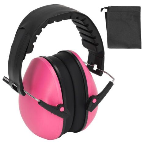 Casque anti-bruit pour bébé rose - Protection auditive douce pour nouveau-né et sommeil